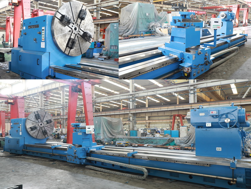 安陽鑫盛機床首臺承重40噸重型車床完成試車驗收！交付用戶！